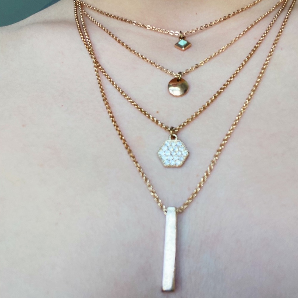 Cute layered necklace